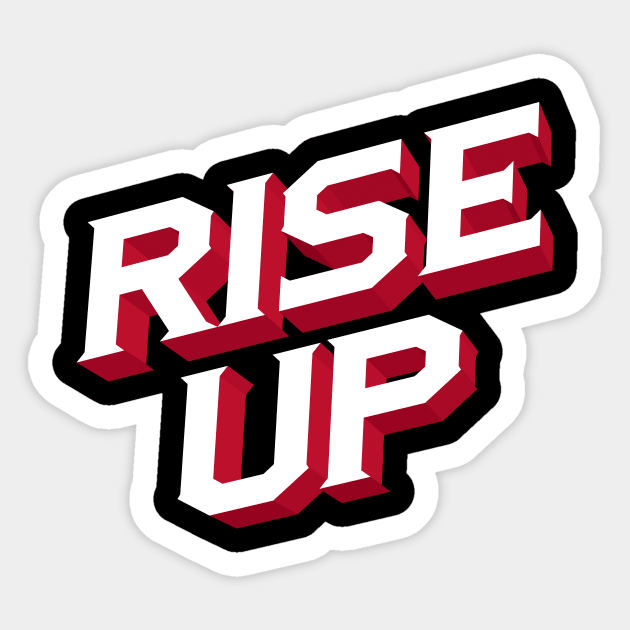 Atlanta Falcons Rise Up Design Sticker by stayfrostybro